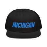 Snapback Hat "1053-0081 Michigan (Blue Logo)" - JCBTGlobal