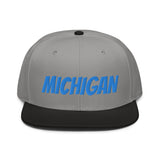 Snapback Hat "1053-0081 Michigan (Blue Logo)" - JCBTGlobal