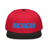 Snapback Hat "1053-0081 Michigan (Blue Logo)" - JCBTGlobal