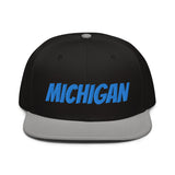 Snapback Hat "1053-0081 Michigan (Blue Logo)" - JCBTGlobal
