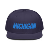 Snapback Hat "1053-0081 Michigan (Blue Logo)" - JCBTGlobal