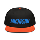 Snapback Hat "1053-0081 Michigan (Blue Logo)" - JCBTGlobal