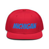 Snapback Hat "1053-0081 Michigan (Blue Logo)" - JCBTGlobal