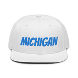Snapback Hat "1053-0081 Michigan (Blue Logo)" - JCBTGlobal