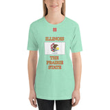 Short-Sleeve Unisex T-Shirt "2013-0051 Illinois (Red Logo)" - JCBTGlobal