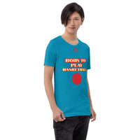 Unisex t-shirt "10101-0031 Born To Play Basketball (Red Logo)"