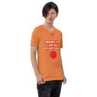 Unisex t-shirt "10101-0031 Born To Play Basketball (Red Logo)"