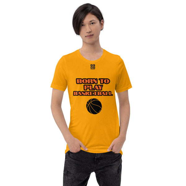 Unisex t-shirt "10101-0031 Born To Play Basketball (Black Logo)"