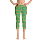 Capri Leggings "2023-0411 Orange (Green Logo)" - JCBTGlobal