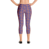 Capri Leggings "2023-0321 Orange (Blue Logo)" - JCBTGlobal