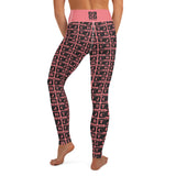 Yoga Leggings "2021-0031 Pink (Black Logo)" - JCBTGlobal