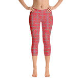 Capri Leggings "2023-0111 Gray (Red Logo)" - JCBTGlobal