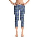 Capri Leggings "2023-0331 Green (Blue Logo)" - JCBTGlobal