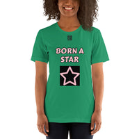 Short-Sleeve Unisex T-Shirt "2012-0152 Born A Star (Black Logo)" - JCBTGlobal