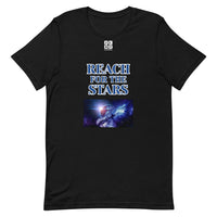 Short-Sleeve Unisex T-Shirt "2012-0141 Reach For The Stars (White Logo)" - JCBTGlobal