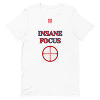 Short-Sleeve Unisex T-Shirt "2012-0091 Insane Focus (Red Logo)" - JCBTGlobal