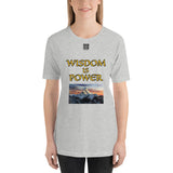 Short-Sleeve Unisex T-Shirt "2012-0111 Wisdom Is Power (Black Logo)" - JCBTGlobal