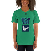 Short-Sleeve Unisex T-Shirt "2012-0131 Reach For The Skies (Black Logo)" - JCBTGlobal