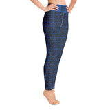 Yoga Leggings "2021-0081 Blue (Black Logo)" - JCBTGlobal