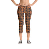 Capri Leggings "2023-0051 Orange (Black Logo)" - JCBTGlobal