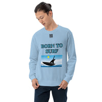 Unisex Sweatshirt "1031-0061 Born To Surf (Black Logo)" - JCBTGlobal