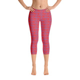 Capri Leggings "2023-0171 Purple (Red Logo)" - JCBTGlobal