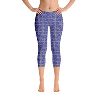 Capri Leggings "2023-0291 Gray (Blue Logo)" - JCBTGlobal