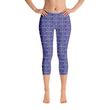 Capri Leggings "2023-0291 Gray (Blue Logo)" - JCBTGlobal