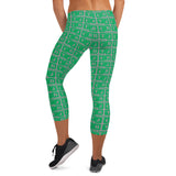 Capri Leggings "2023-0381 Gray (Green Logo)" - JCBTGlobal