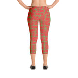 Capri Leggings "2023-0141 Green (Red Logo)" - JCBTGlobal