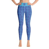 Yoga Leggings "2021-0341 Baby Blue (Blue Logo)" - JCBTGlobal