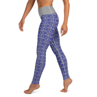 Yoga Leggings "2021-0291 Gray (Blue Logo)" - JCBTGlobal