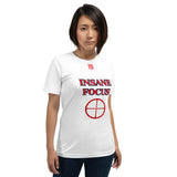 Short-Sleeve Unisex T-Shirt "2012-0091 Insane Focus (Red Logo)" - JCBTGlobal