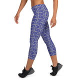 Capri Leggings "2023-0291 Gray (Blue Logo)" - JCBTGlobal