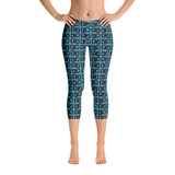 Capri Leggings "2023-0071 Baby Blue (Black Logo)" - JCBTGlobal