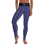 Yoga Leggings "2021-0361 Black (Blue Logo)" - JCBTGlobal