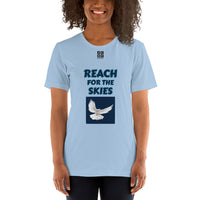 Short-Sleeve Unisex T-Shirt "2012-0131 Reach For The Skies (Black Logo)" - JCBTGlobal