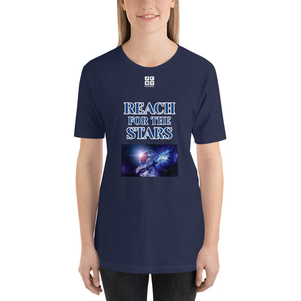 Short-Sleeve Unisex T-Shirt "2012-0141 Reach For The Stars (White Logo)" - JCBTGlobal