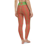 Yoga Leggings "2021-0141 Green (Red Logo)" - JCBTGlobal