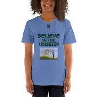 Short-Sleeve Unisex T-Shirt "2012-0101 Believe In The Unseen (Black Logo)" - JCBTGlobal