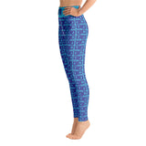 Yoga Leggings "2021-0341 Baby Blue (Blue Logo)" - JCBTGlobal