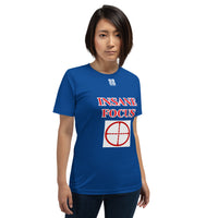 Short-Sleeve Unisex T-Shirt "2012-0091 Insane Focus (White Logo)" - JCBTGlobal