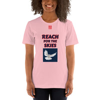 Short-Sleeve Unisex T-Shirt "2012-0131 Reach For The Skies (Red Logo)" - JCBTGlobal