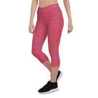 Capri Leggings "2023-0171 Purple (Red Logo)" - JCBTGlobal