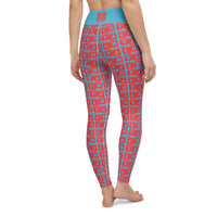 Yoga Leggings "2021-0151 Baby Blue (Red Logo)" - JCBTGlobal