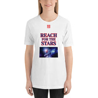 Short-Sleeve Unisex T-Shirt "2012-0141 Reach For The Stars (Red Logo)" - JCBTGlobal