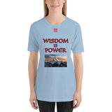 Short-Sleeve Unisex T-Shirt "2012-0111 Wisdom Is Power (Red Logo)" - JCBTGlobal