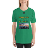 Short-Sleeve Unisex T-Shirt "2012-0111 Wisdom Is Power (Black Logo)" - JCBTGlobal