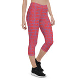 Capri Leggings "2023-0171 Purple (Red Logo)" - JCBTGlobal