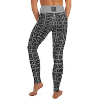 Yoga Leggings "2021-0021 Gray (Black Logo)" - JCBTGlobal